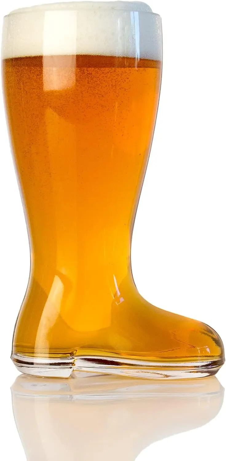 

Giant Beer Boot Mug 1L - Perfect for Oktoberfest, Parties, and Gifts