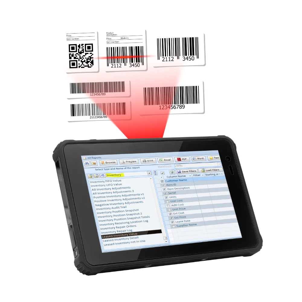 HUGEROCK H81 Factory 8 Inch 1000nit Sunlight Readable 8+48MP Industrial Rugged Tablet Pc 12000mAh Nfc barcode scanner wireless