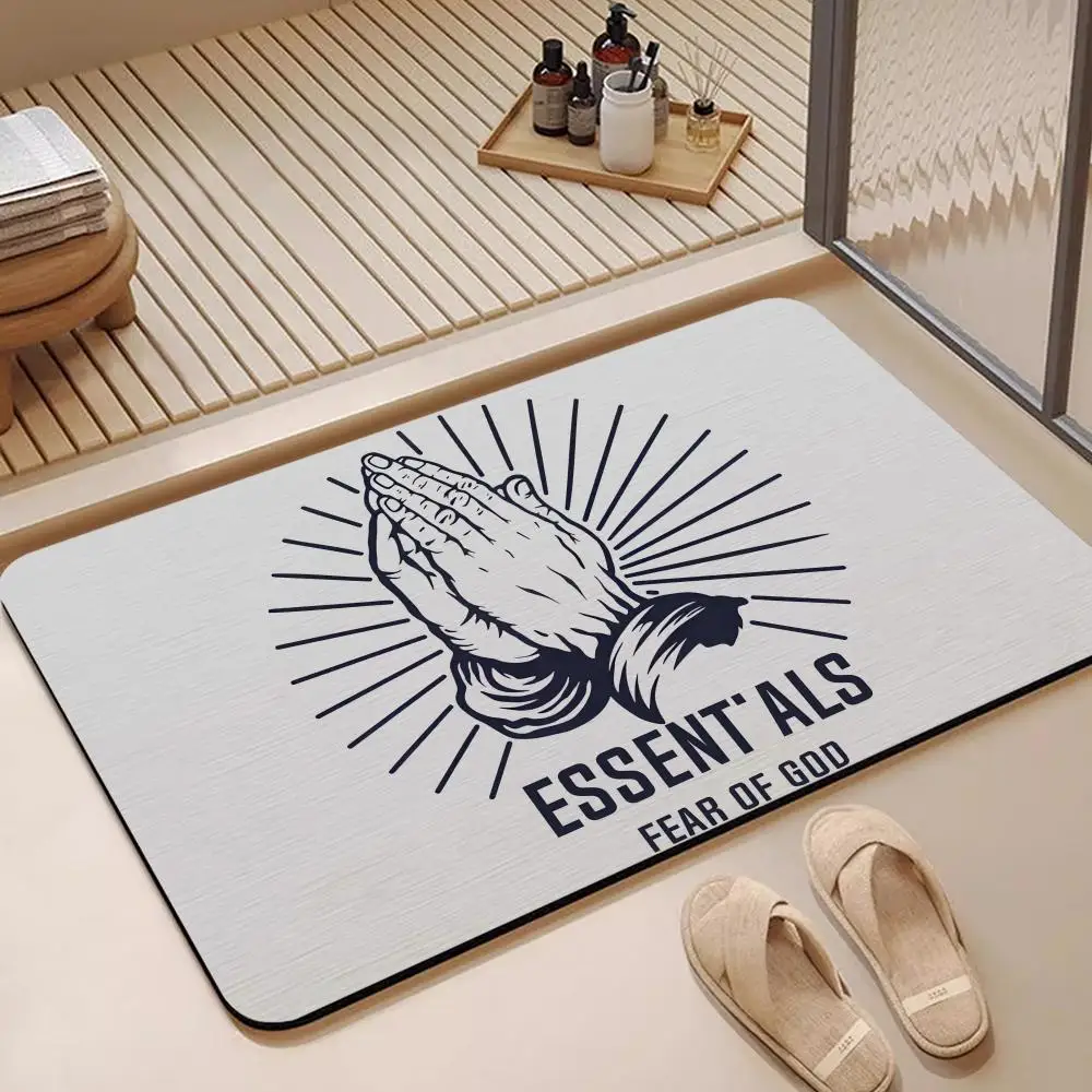 Floor Mat Diatomite Bath Mat, Quick Dry, Absorbent, Multi-Scene Mat Fashion Brand E-ESSENTIALS