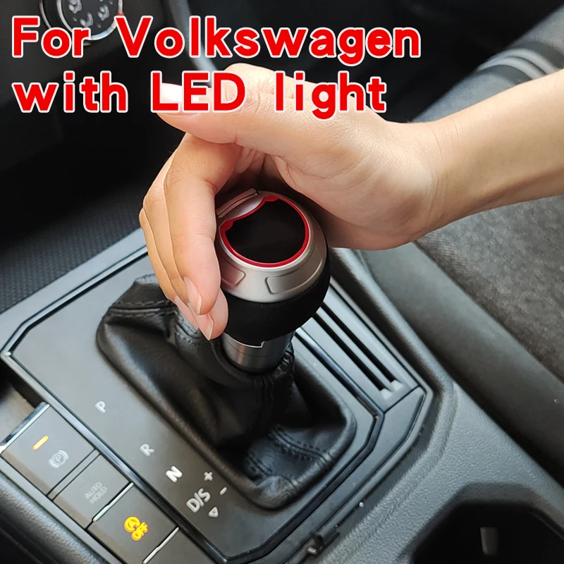 For Volkswagen Passat B6 B8 Led Gear Rod Magotan Polo Tiguan Bora Golf Gearbox Handle Automatic Gear Shift Knob Car Accessories