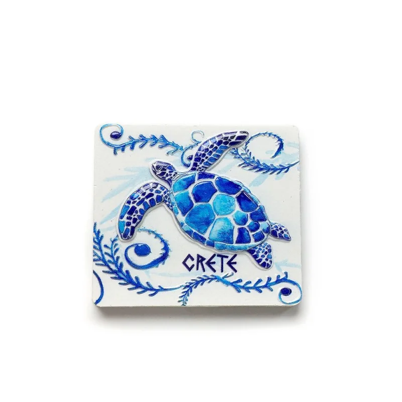 

Greek Cute Turtle Fridge Magnet Creative Personality High-Value Travel Souvenir Unique Gift
