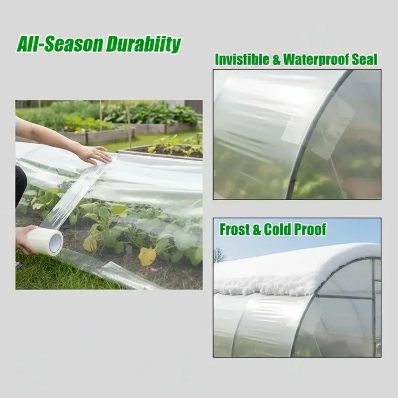 10M Agri Film Repair Tape UV Resistant Transparent Waterproof Strong Adhesive