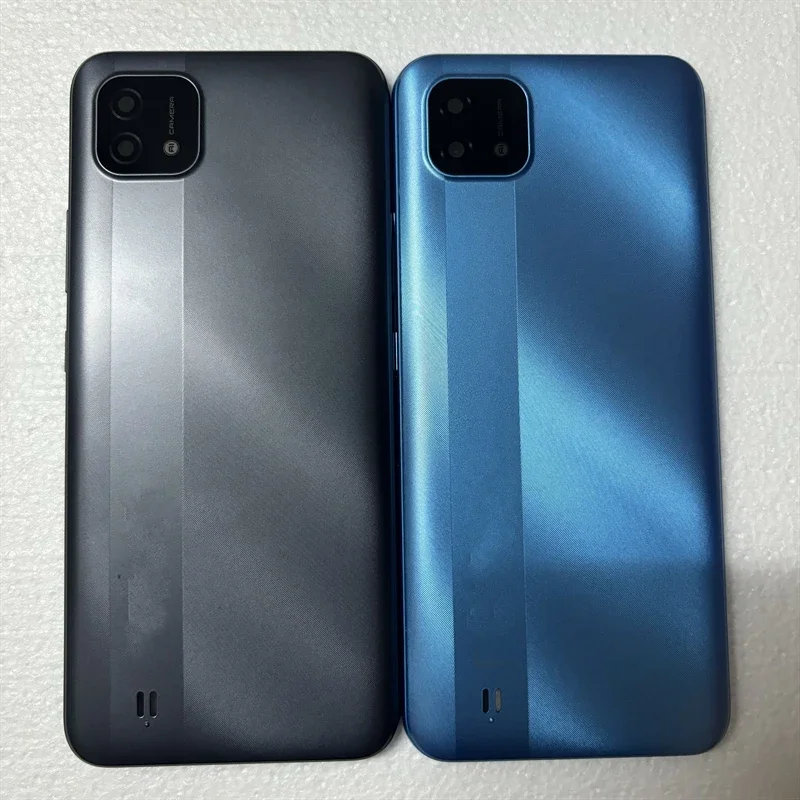 For Oppo realme C11 2021 rmx3231 battery cover back rear housing case with camera lens power volume key button