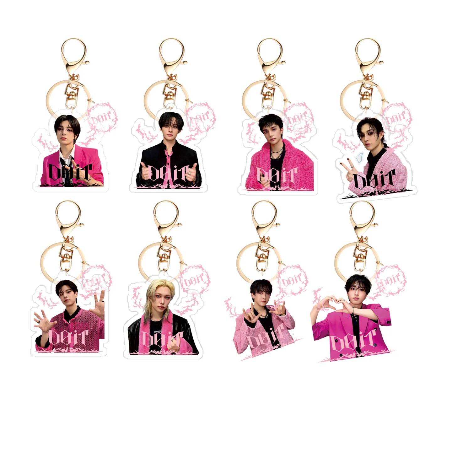 

New Stray Kids Acrylic Keychain SKZOO New Album Dolt New Acrylic Keychain FELIX Pendant Peripheral Gifts