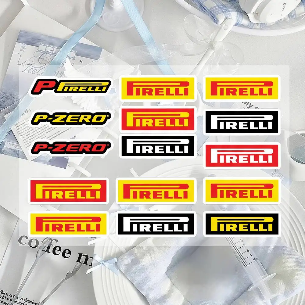 

For PIRELLI Reflective Motorcycle Stickers Waterproof Vinyl Decals For Motorbike Helmet Fuel Tank Bike