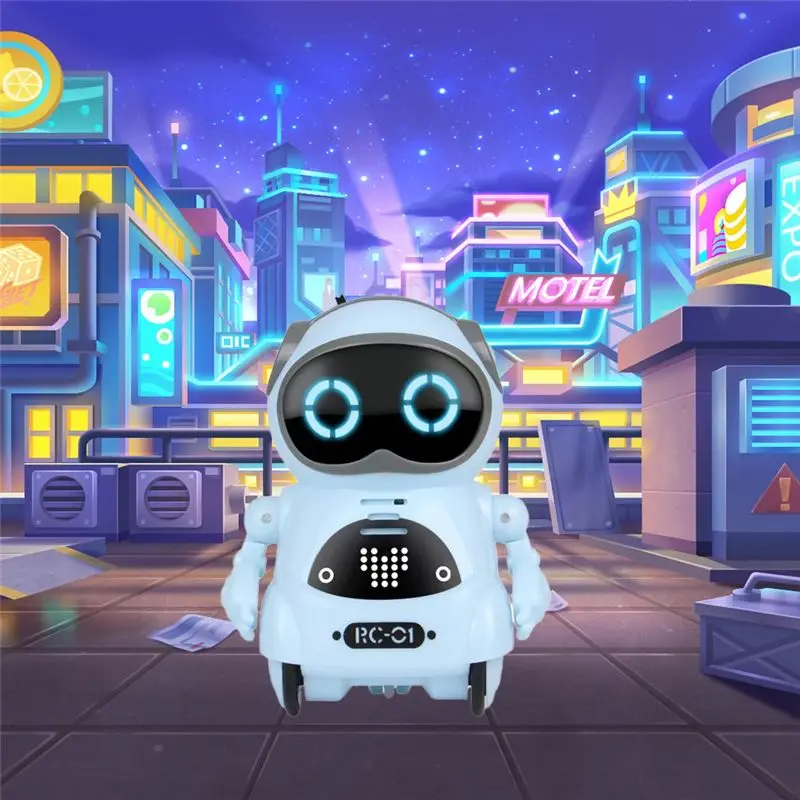 Pro Pocket RC Robot Talking Interactive Voice Recognitions Record Singing Dancing Remote Control RC Robot For Kid