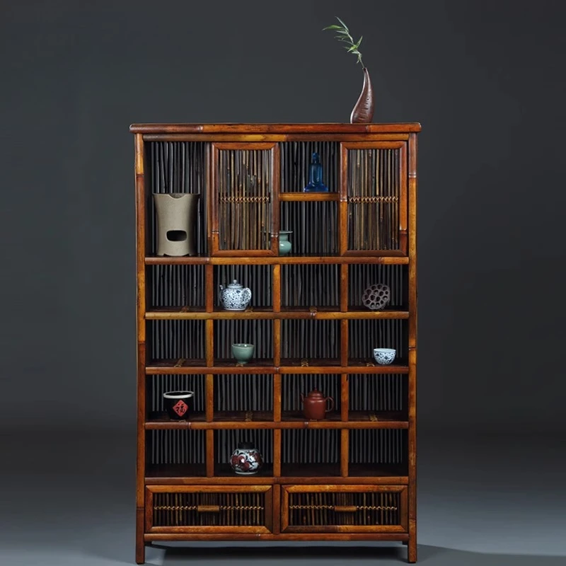 

Bamboo Wall Side Cabinet Shelf Bogu Shelf Display Shelf