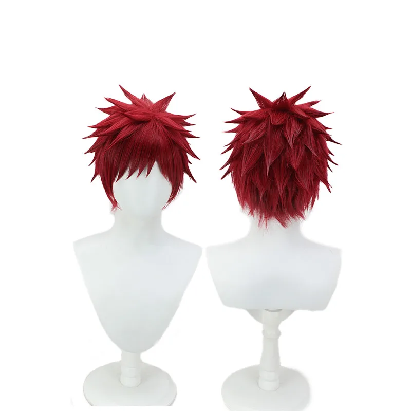 

Women's Wig Short Hair Wig Ladies Wine Red Party Anime Full Wigs