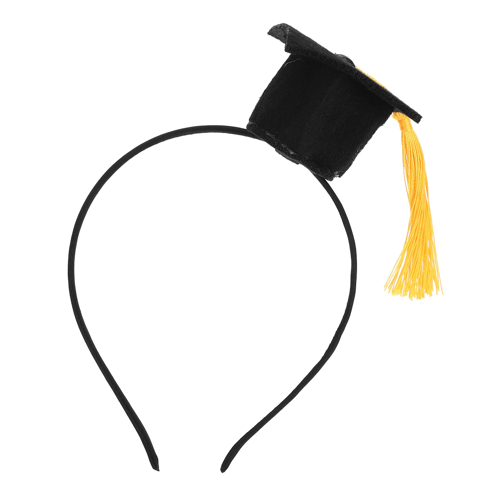

Doctoral Hat Headband Graduation Party Headdress High Grade Felt Tassel Hairpin Mini Hat Hair Accessories
