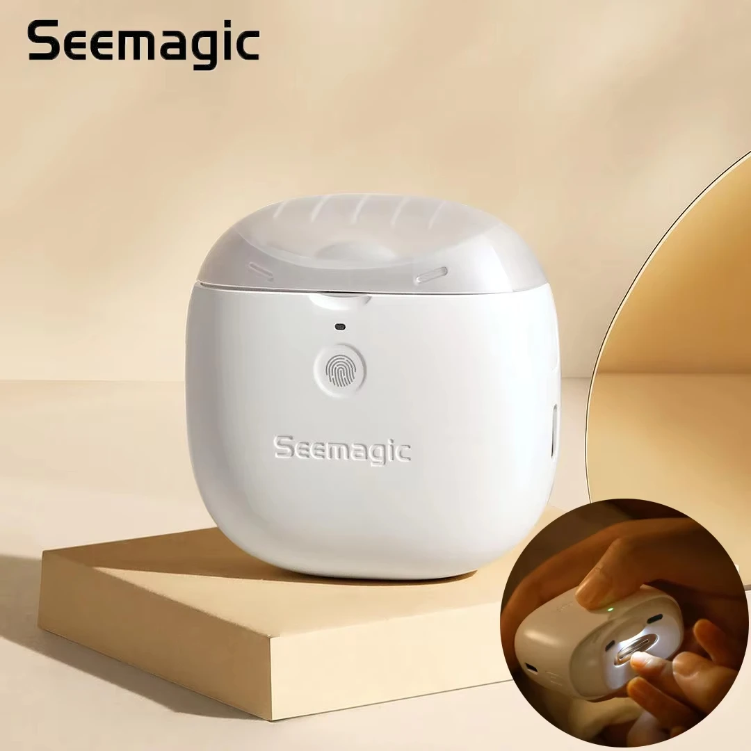 

Seemagic Electric Automatic Nail Clipper pro Touch start infrared protection Upgrade cutter head with led light Trimmer