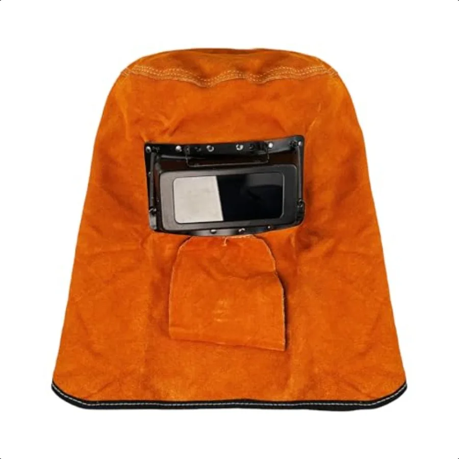 

Welding Helmet Mask Leather Welding Helmet Protection Mask with Flip Open Lens Breathable Welding Hood Work Hat for Welding Wor
