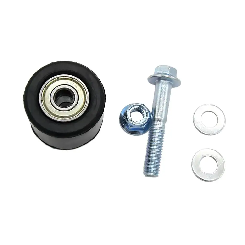 Durable Chain Roller Slider Tensioner Pulley Wheel Guide Rubber Black for Yamaha YFZ 350 Banshee Upgrade Component