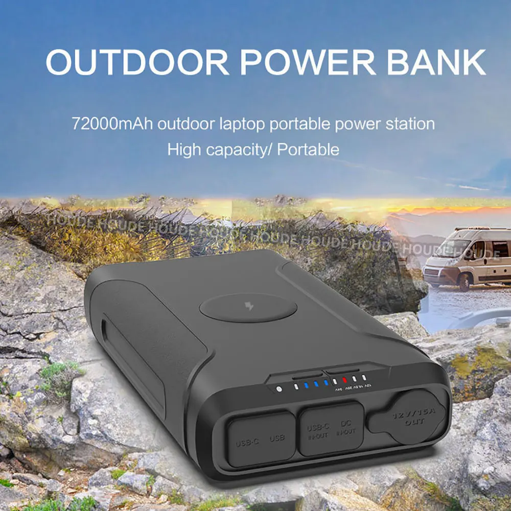 YYHC 48000 mah 60000 mah 72000 mah DC12V 19V 20V 24V 65W 100W PD  solar power pack power bank Laptop power bank battery charger