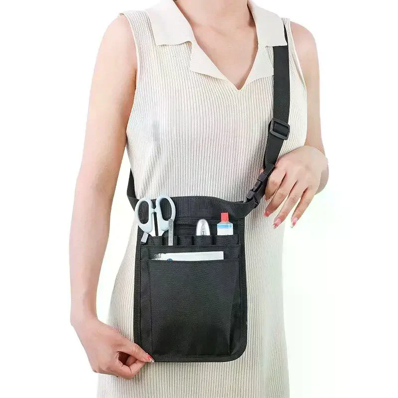 Adjustable Nurse Fanny Pack Portable Large Capacity Oxford Cloth Nurse Pouch Waist Bag Multi Compartment Pocket Belt Organizer