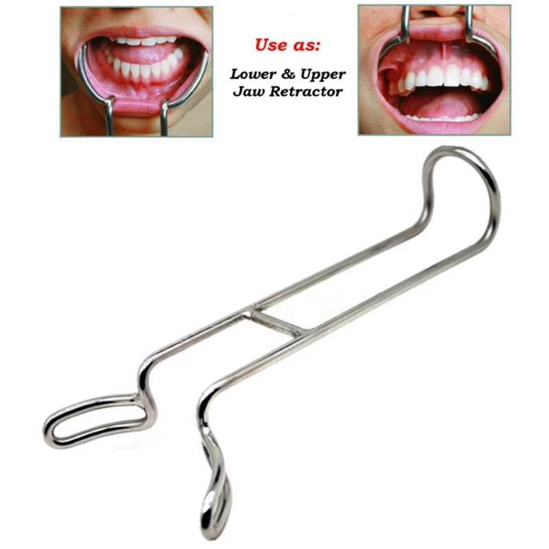 

LYZDENT Dental Mouth Gag Opener Lip Retractor 8cm Width Large Implant Dental Mouthpiece Dentist Surgery Mouth Opening Tools