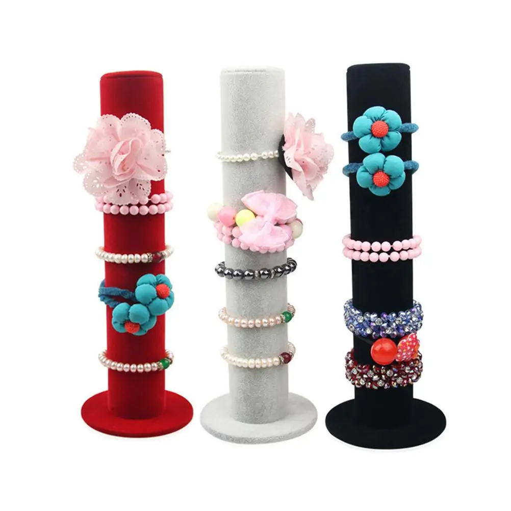 Jewelry Display St Bracelet Holder Microfiber Surface Durable Plastic Watch ganizer Storage Rack Elegant Design Jewelry