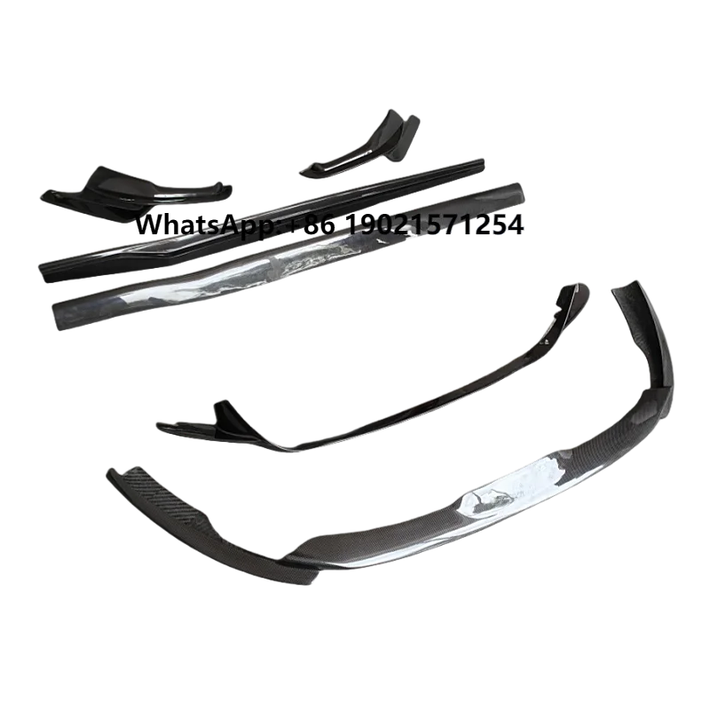 Suitable for Upgrading Ferrari 812 to Dry Carbon Fiber Front and Rear Diffuser Side Skirts, Mid Lip Body Kit