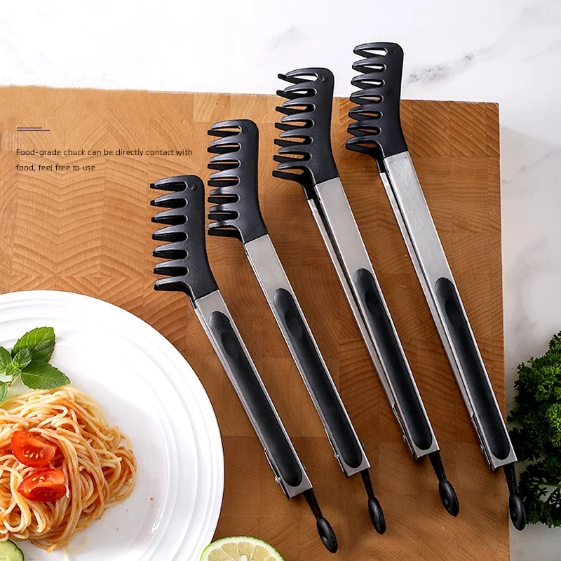 Noodle Tongs Pasta Spaghetti Tongs Food Clips Noodles Clip Food Comb Cooking Utensils Cooking Tools Gadgets Kitchen  Accessories