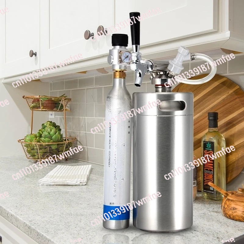 

304 Stainless Steel Soda Machine Craft Beer Beer Set Portable Draft Beer Keg Homemade Sparkling Beverage Machine