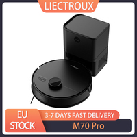 Liectroux M70 Pro Lidar Robot Vacuum Cleaner with Selfemptying Dustbin Multi-floor Map Storage 6500Pa Strong Suction App Control