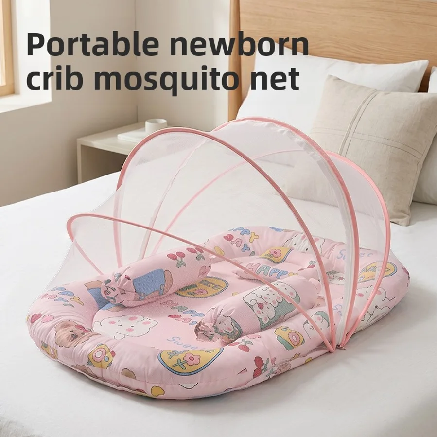 Portable Newborn Bionic Sleeping Pad, Mattress, Bed-in-bed, Baby Crib, Baby Mosquito Net