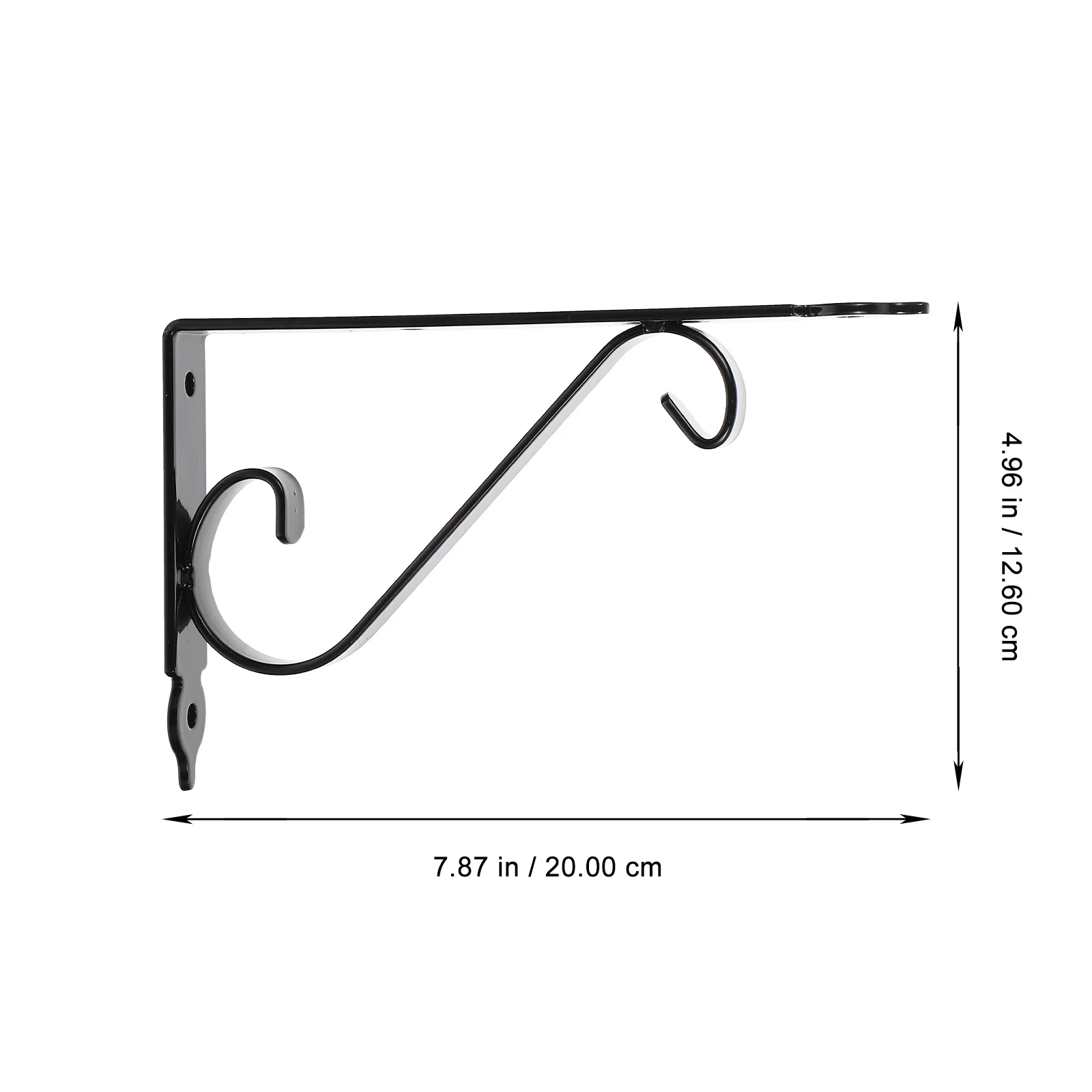 

2 set Heavy Duty Iron Brackets 2 Sets Wall Mounted Corner Brackets For Wall Shelf Support Triangle Angle Bracket Multi-Use