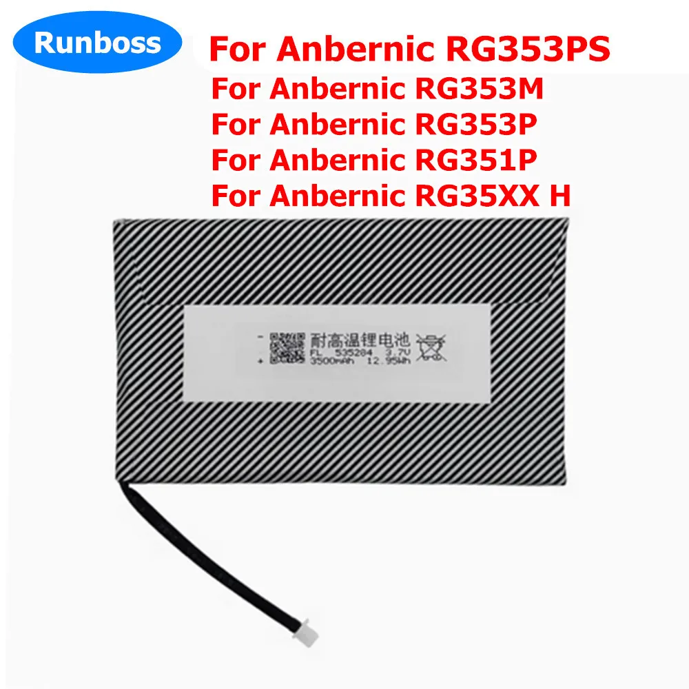 New 3.7V 3300mAh/3500mAh Li-Ploymer Battery for ANBERNIC RG351P RG353P RG353PS RG353M RG35XX H RG35XXH Handheld Game Console