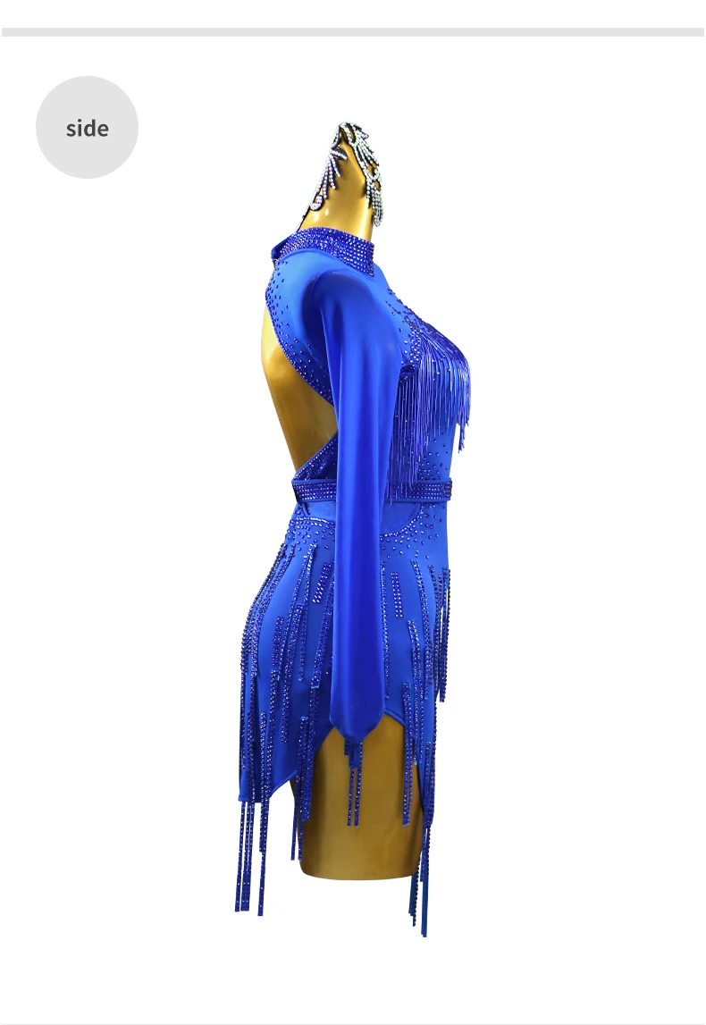2026 Lateinamerikanische Tanzkleidung Mädchen Elegantes Partykleid Damen Abendkleid Kabarettanz-Set Damen Wettbewerbs- und Amerikanisches Übungskostüm – Detail 9