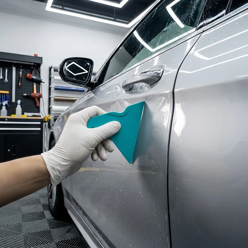 Car Window Film Application Tool,TPU Car Coating Scraper,triangular Scraper,car Modification Edge Trimming and Edge Sealing Tool