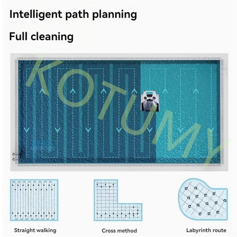 Bluetooth/WIFI Connection SHARK Robotic Pool Cleaner Massive Top-Loading Filter Dual Motors Climbing Wall 90 ° Right Angle Wall