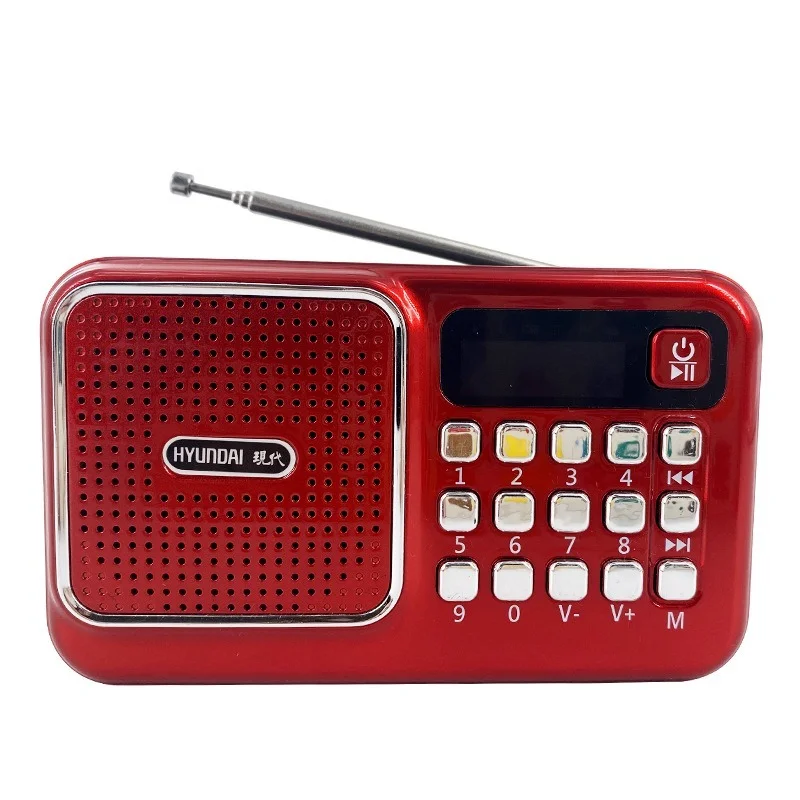 Portable Radio T98 Mini Player Easy To Operate Support TF Card/USB Flash Disk Playback Digital Song Ordering/FM Radio