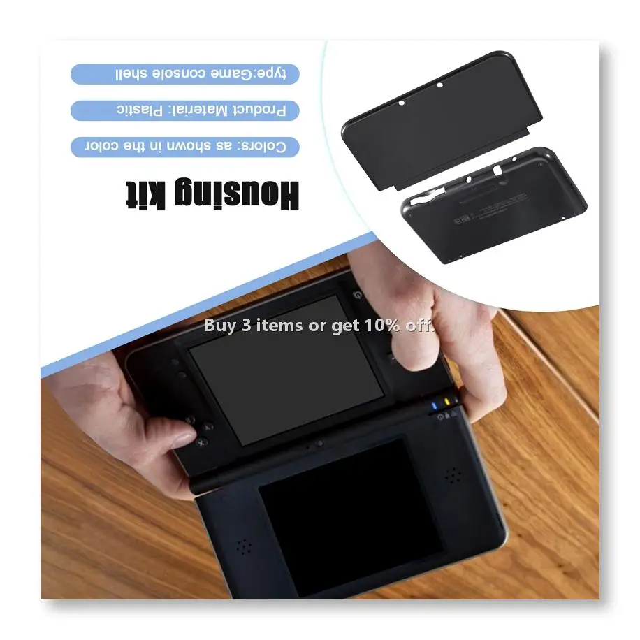 ◉For New XL Front Back Faceplate Shell Cover Top and Bottom Housing Shell Case for New XL Accessorie