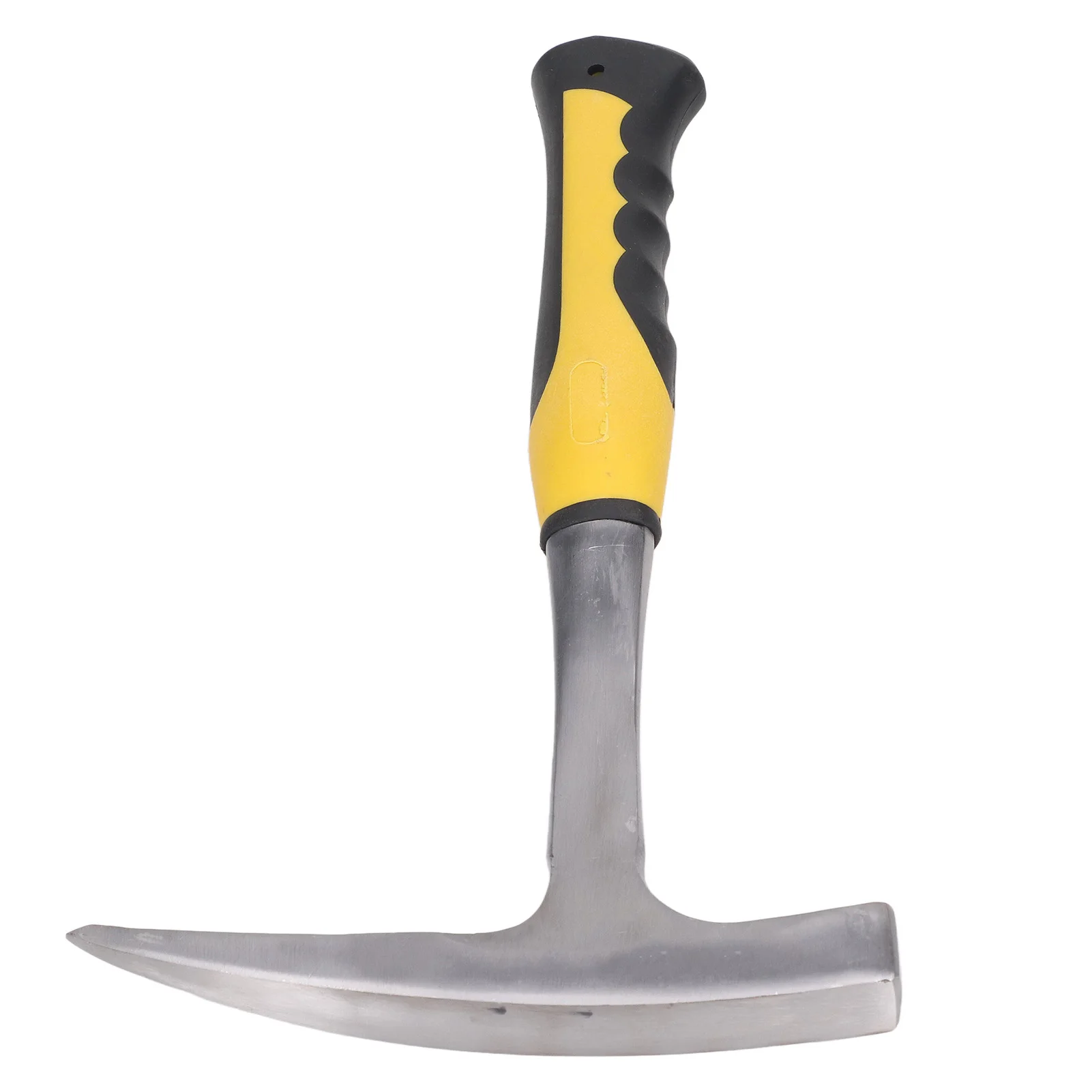 Brick Hammer High Carbon Steel Rock Pick Hammer Resistant Geological Pointed Head Duckbill Hammer with Non-Slip Rubber Handle view 3