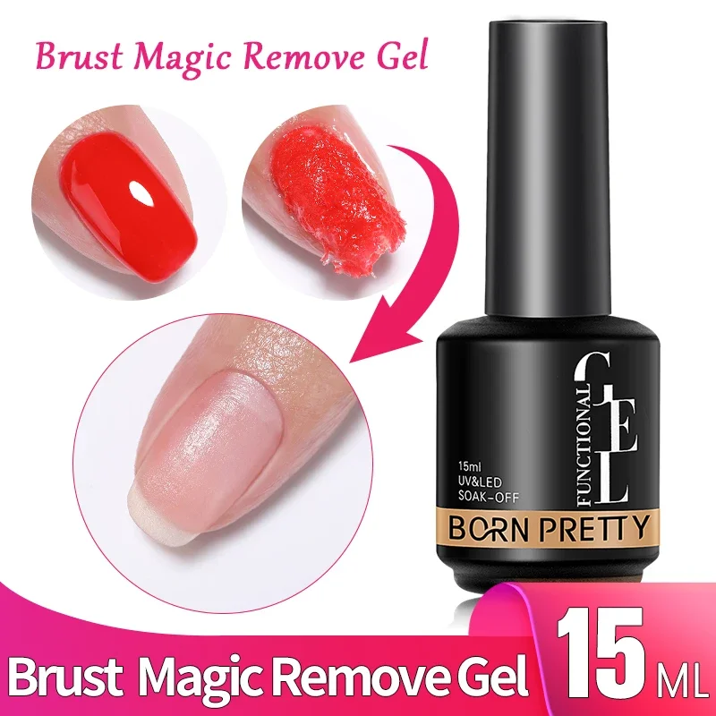 BORN PRETTY Magic Fast Remover Gel Nail Polish Burst Manicure Remover UV Soak Off Nail Art Clean Degreasr Semi-permanet Function