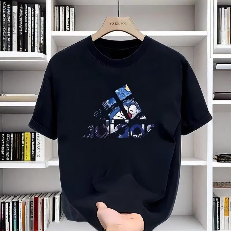 Внешняя торговля футболки с короткими рукавами, мужская и женская модная брендовая одежда, свободные и модные хлопковые футболки с половиной рукавов