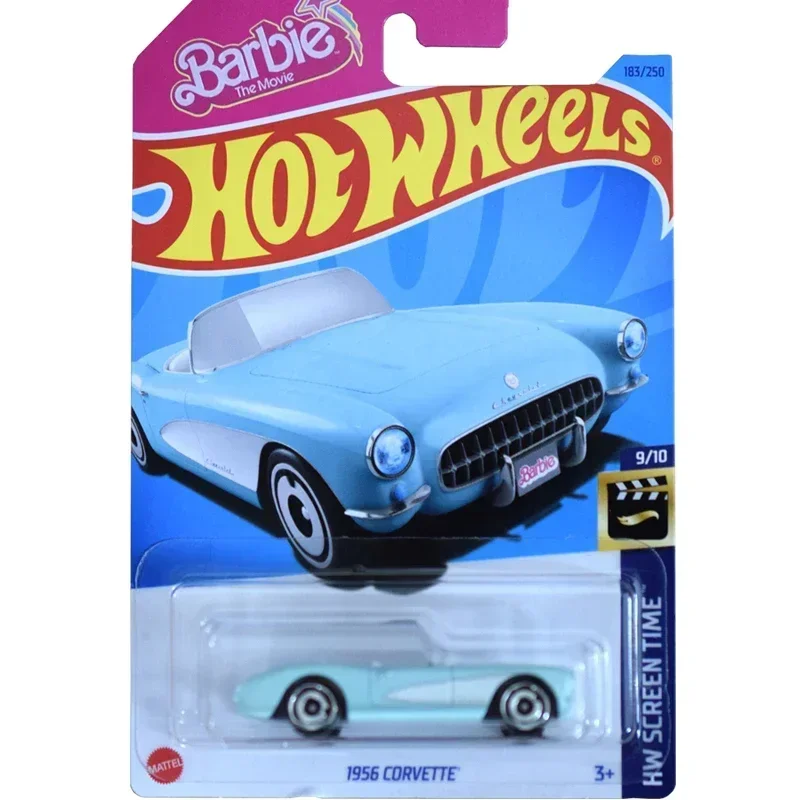 Mattel Hot Wheels Car Barbie Extra 1/64 Diecast Voiture HW Screen Time Tooned 1956 Corvette Model Toys for Kid Girl Gift C4982