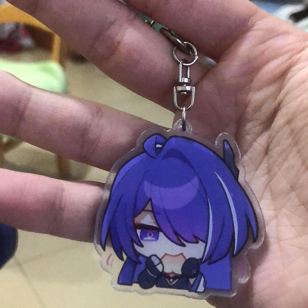 Honkai: Star Rail Acheron Keychain, Acessórios Do Jogo De Anime, Pingente De Mochila, Prop Badge, Presente Bonito Dos Desenhos Animados