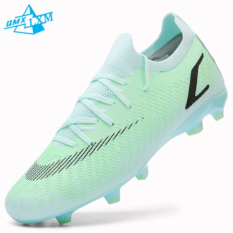 รองเท้าฟุตบอล LiXingMing สำหรับผู้ชาย สีน้ำเงิน TF/AG รองเท้าฟุตบอลสำหรับมืออาชีพ วัยรุ่น ฝึกซ้อมกลางแจ้ง รองเท้าสตั๊ดสำหรับสนามหญ้า รองเท้าฟุตบอลเด็ก ขายตรง