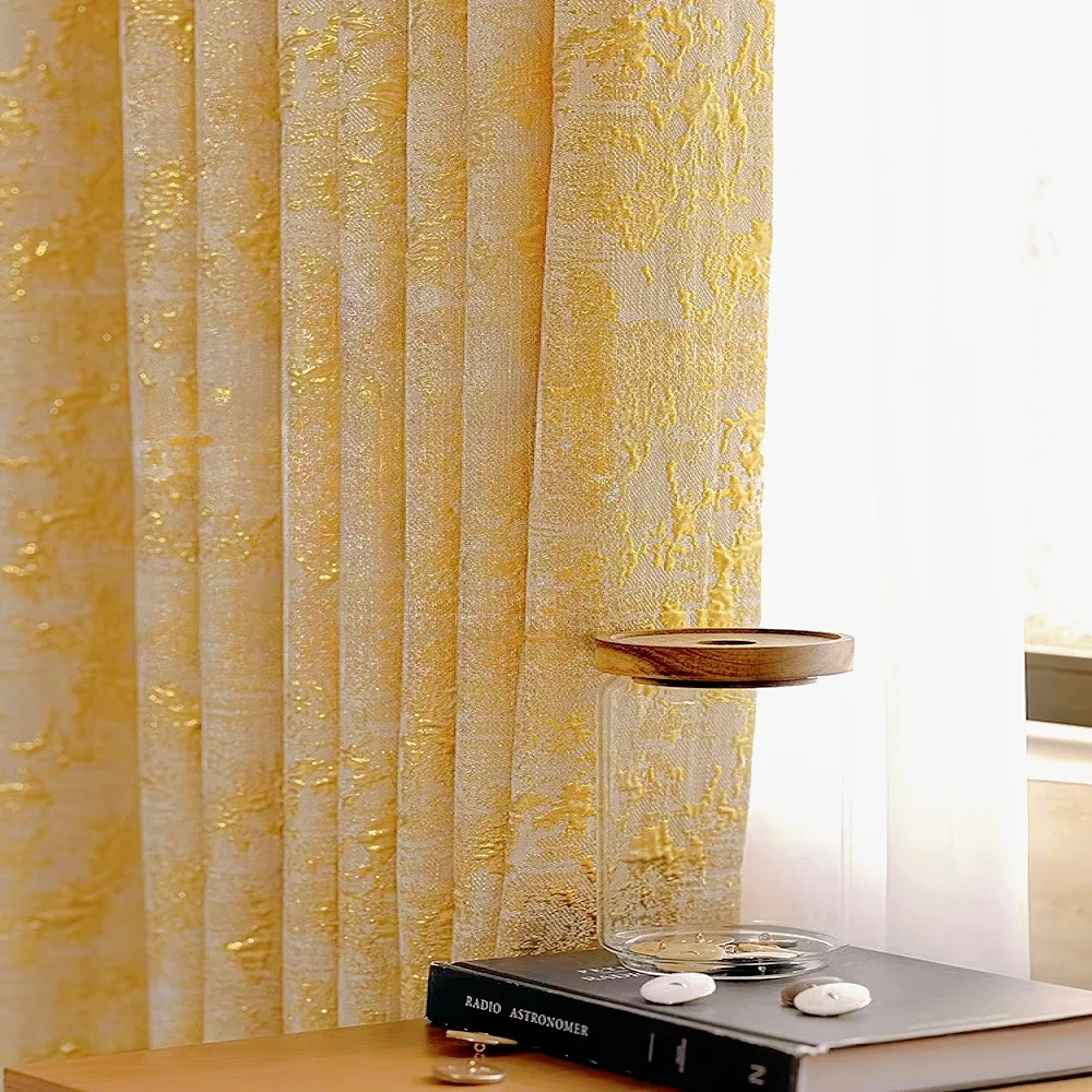 

Французская туаль, затемняющая позолоченная римская занавеска, элегантный декорированный жаккардовый арт