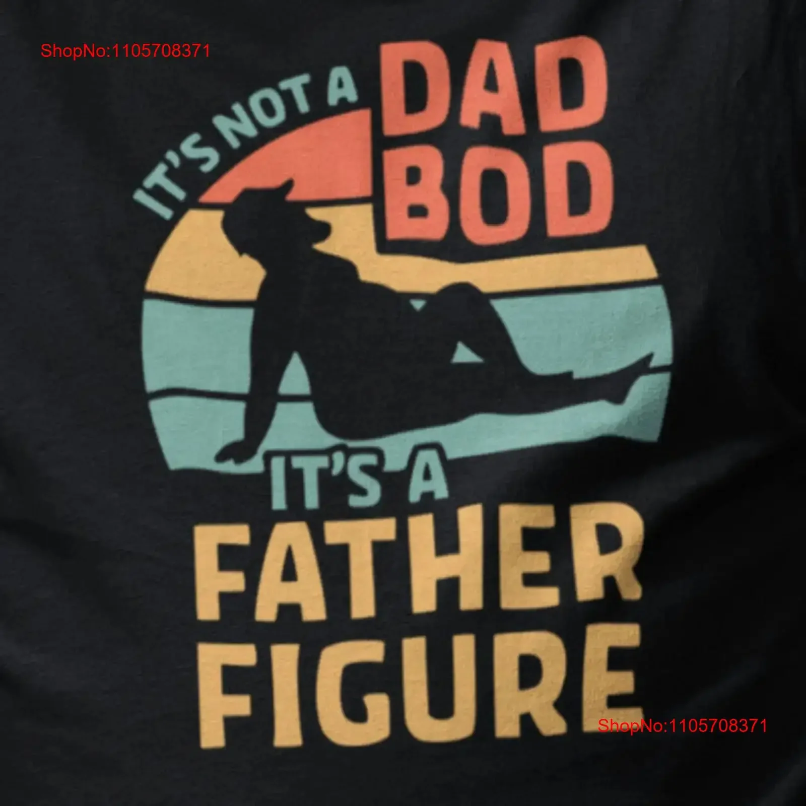 Dad Bod Father Figure T Shirt For Father's Day Fathers From First vintage Washed Breathable Unisex homme graphic Versatile Soft