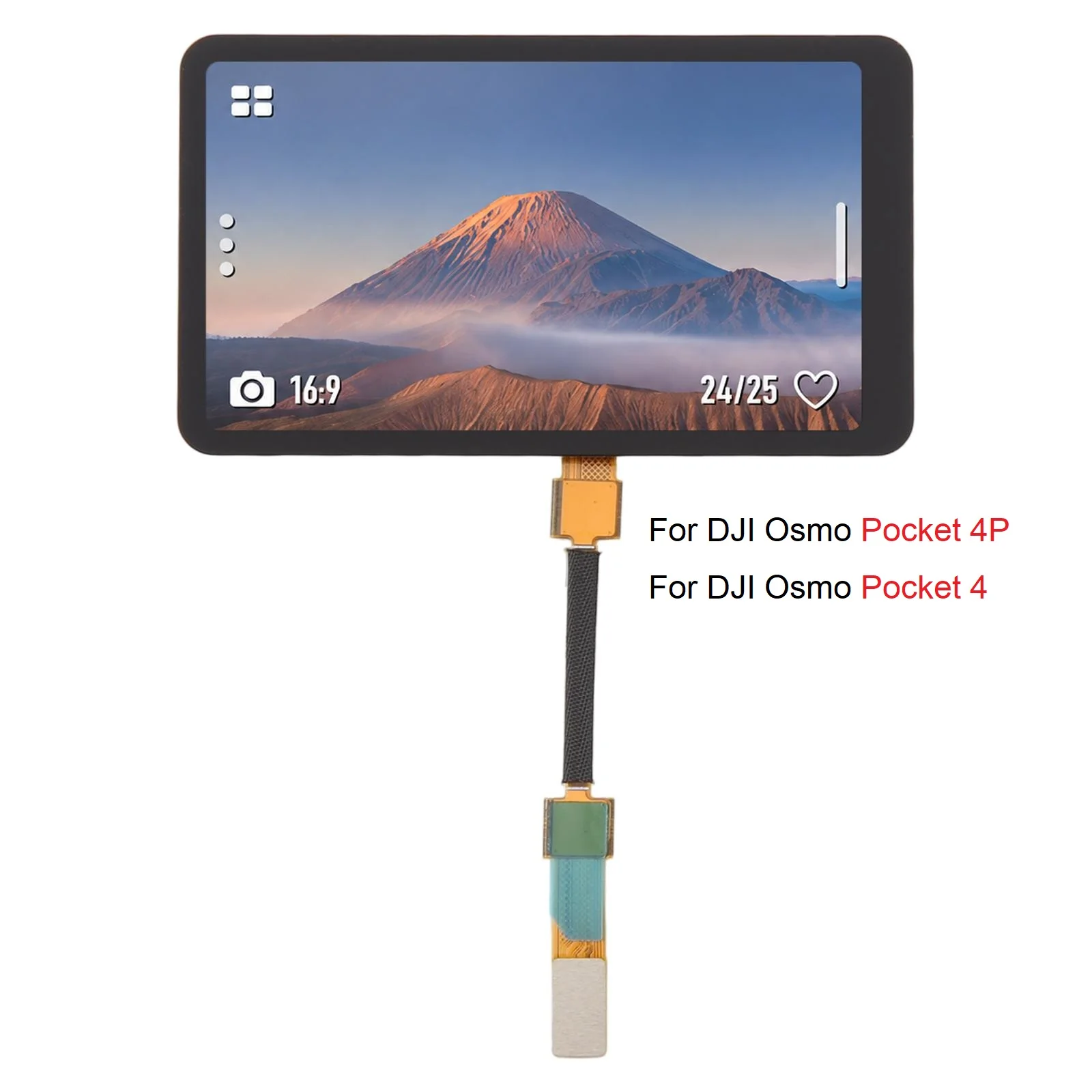 Replacement OLED Display Screen For DJI OSMO Pocket 4P / 4  LCD Screen with Digitizer Full Assembly Gimbal Camera Repair Parts