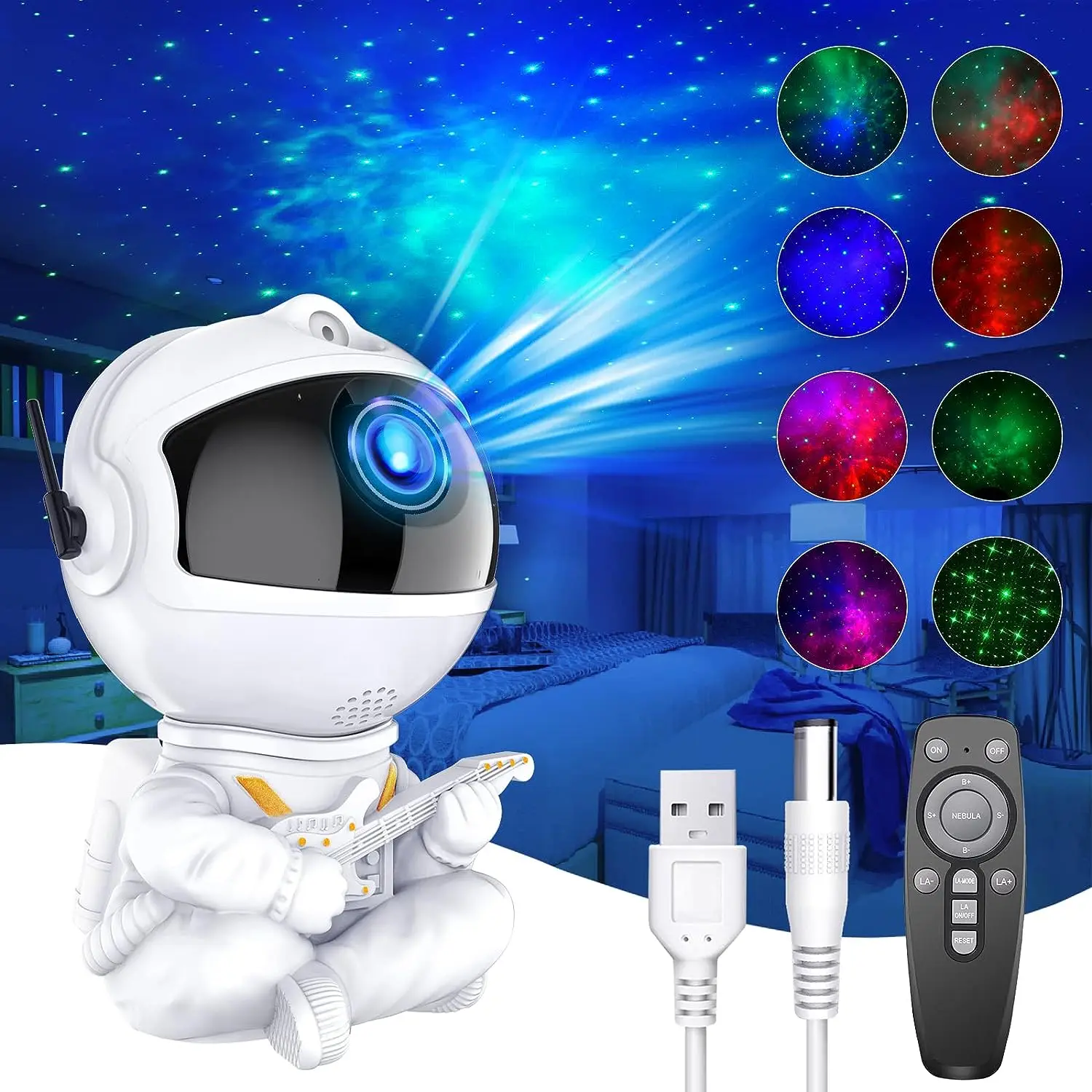 

New Astronaut Projector Star Night Lamp USB Starry Sky Projector Nebula Galaxy Night Light Projector for Bedroom Room Decor