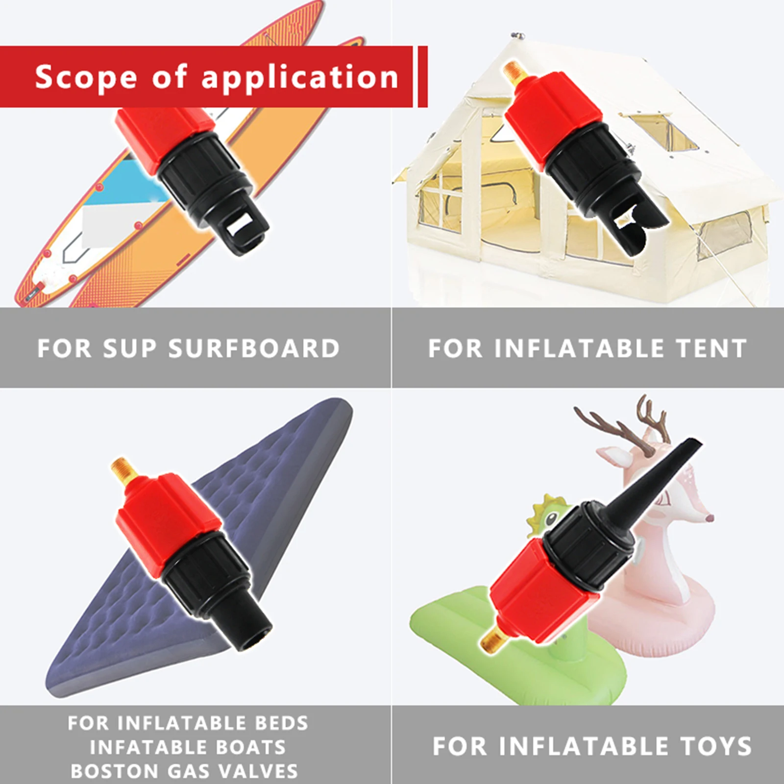 

Адаптер клапана для гребной доски, резиновая лодка, каяк, доска для серфинга, воздушный клапан, конвертер насоса