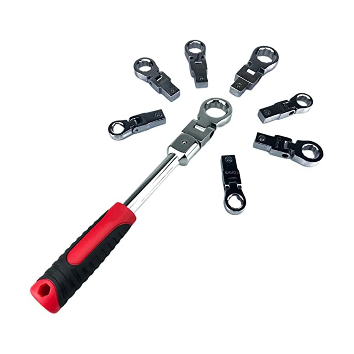 Wrench Set 9-19Mm 8-Piece Wrench Hand Tool Multi-Function Gear Wrench Ratchet Combination Wrench