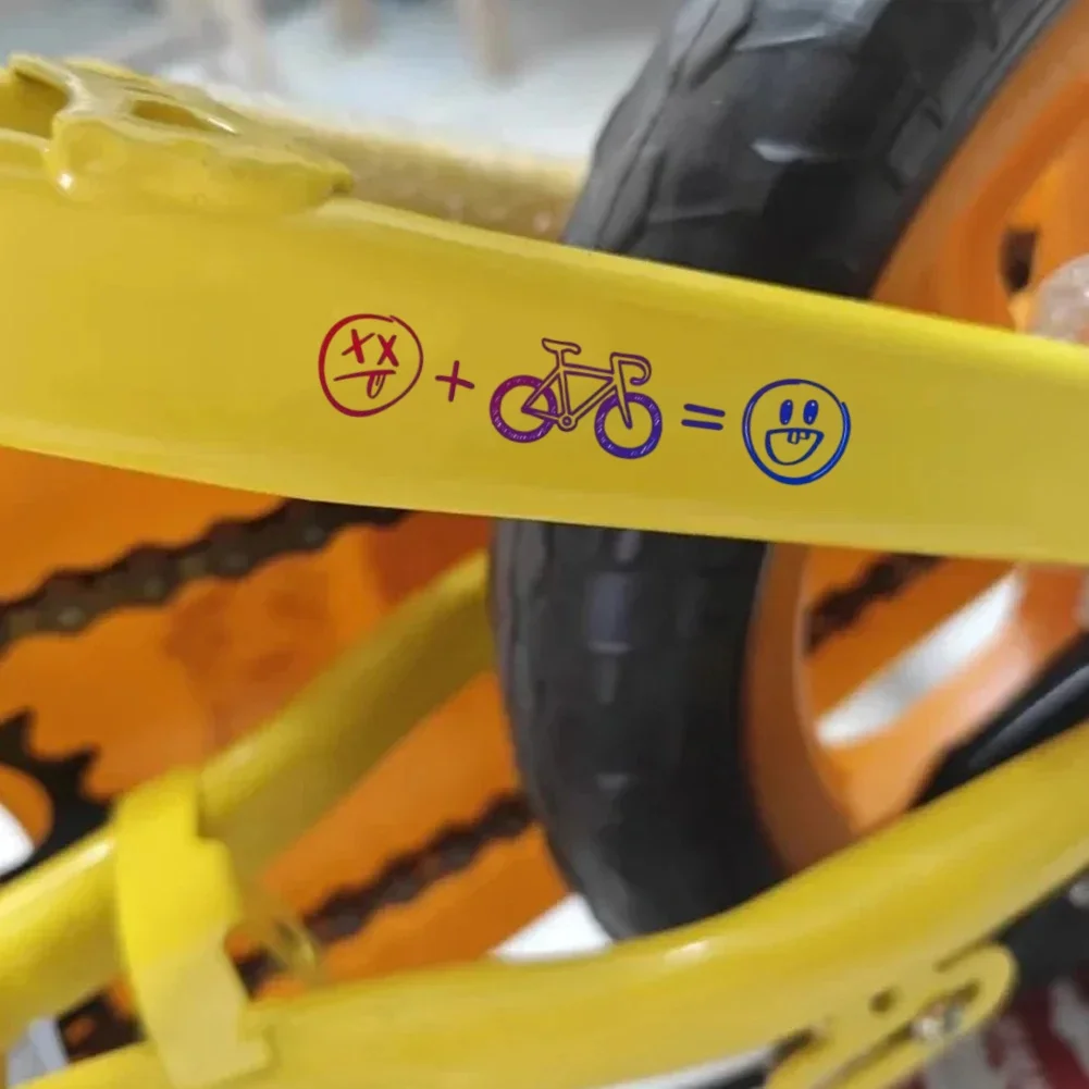 

Bike decoration, perfect for motorcycles and cars, perfect for holiday gifts, emoji decals. Bike Frame Emoji Sticker Set