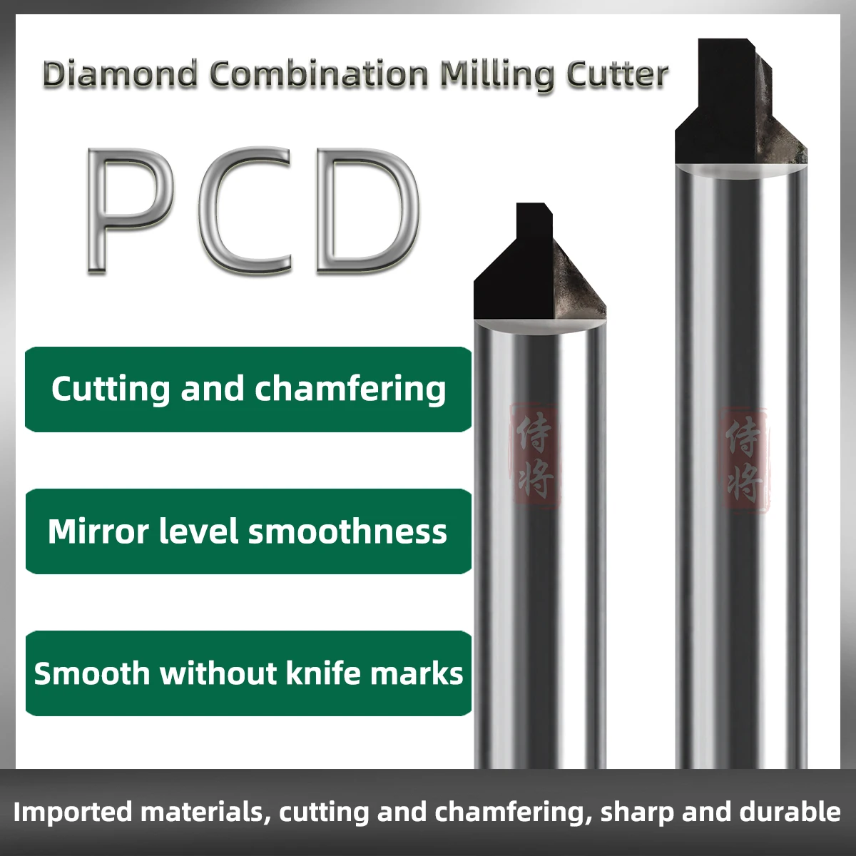 

Комбинированный фрезерный станок PCD с алмазной фаской и зеркалом 45 ° Обрабатывающий инструмент с ЧПУ, твердосплавные гравировальные биты с зенковкой, настраиваемые