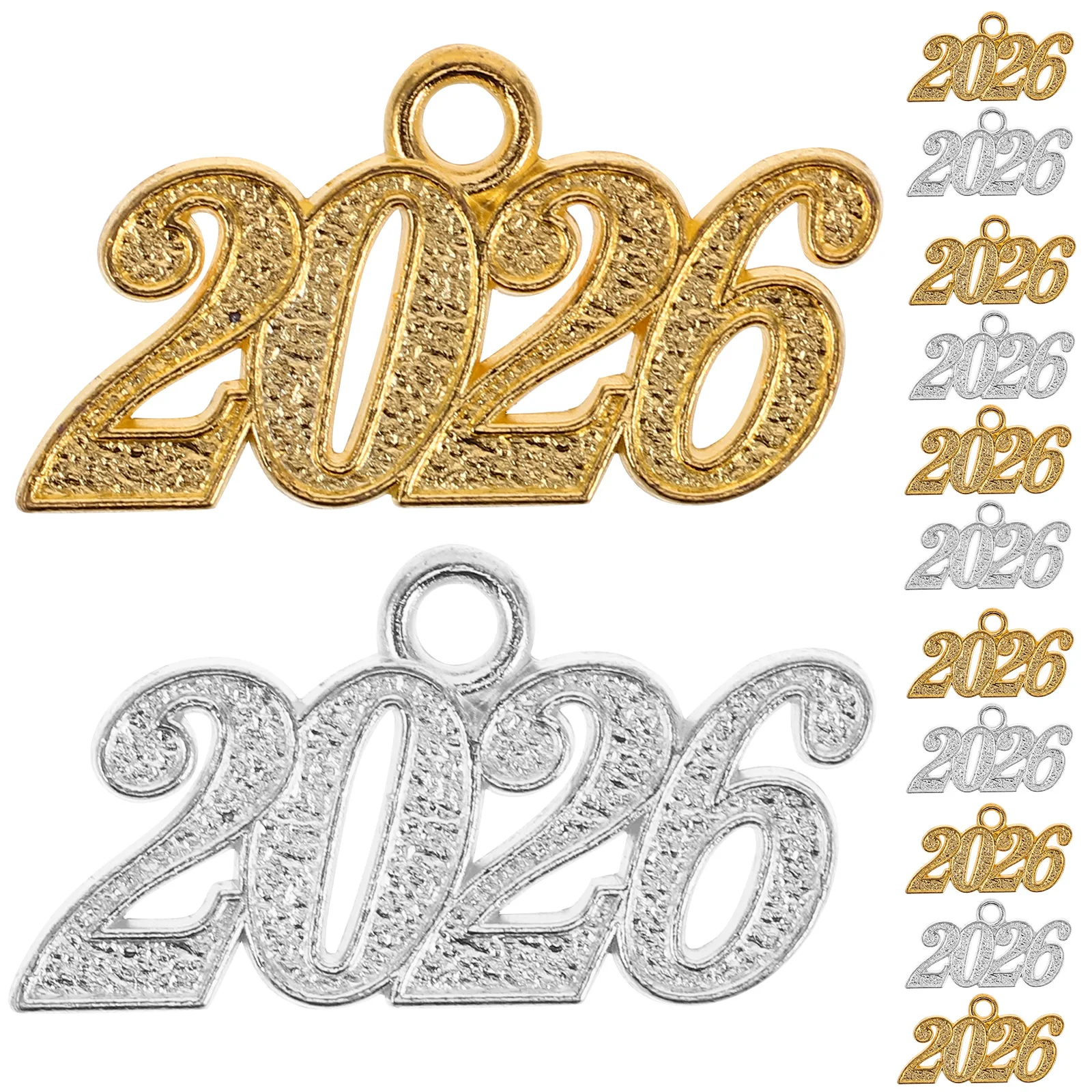

20pcs 2026 Pendant Alloy Charm Graduation Component for Necklace Bracelet Earrings Craft Year Number Jewelry Accessory