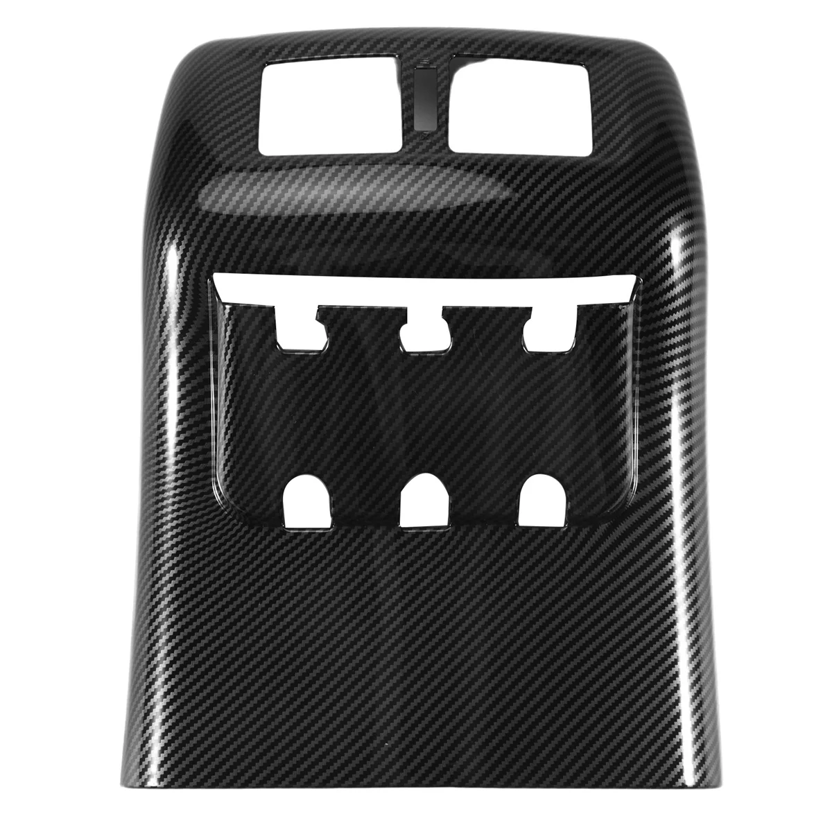 

nice-looking-for Navara NP300 2016-2021 Carbon Fibre Car Rear Armrest Box Air Conditioning Vent Outlet Cover Trim