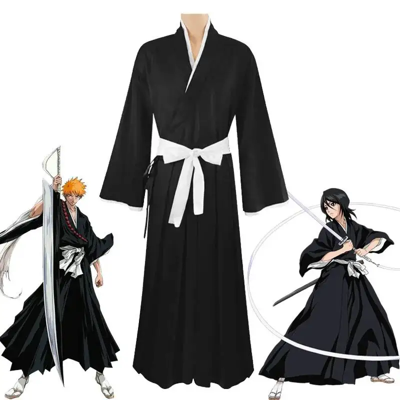 2026 Anime Cosplay Rukia Kurosaki Ichigo Die Pa Soul Society Shinigami Kimono Guerra Sangrienta de los Mil Años Trajes Completos