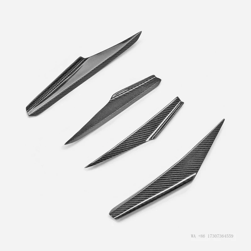 

HOT EPR For Subaru WRX Gen11 VBH S4 EPA Type C Front Bumper Canard 4Pcs STI Carbon Design Style 2013 50-10-30 Car